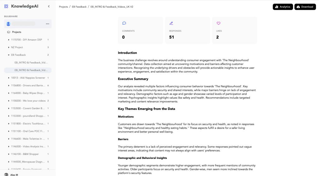 Knowledge AI, Bulbshare's new analysis environment | Bulbshare
